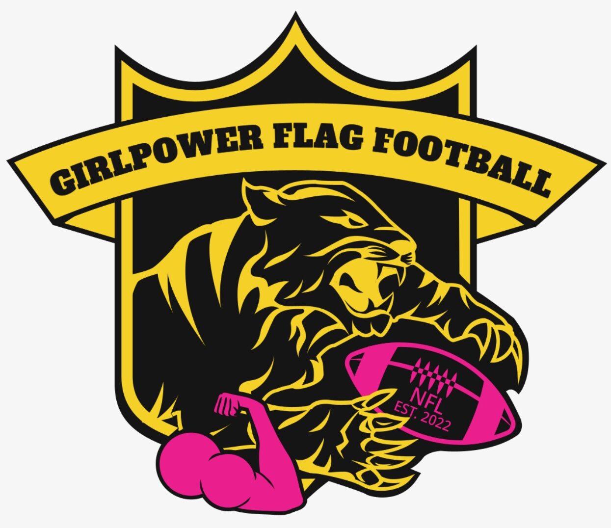 Girl Power Flag Football team photo